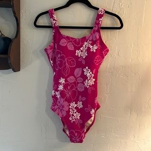 Vintage LL bean Hawaiian bathing suit 14 regular